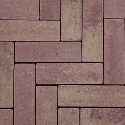 Strackstone 21x7x8 cm wijnrood-oker genuanceerd 1