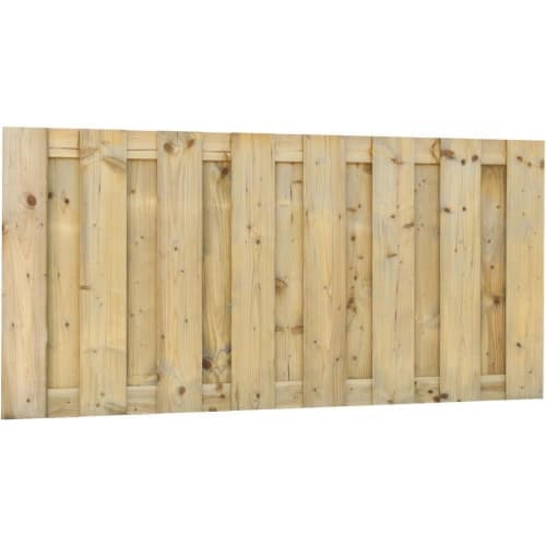Jumboscherm geschaafd vuren 180x90 cm recht verticaal 17 planks