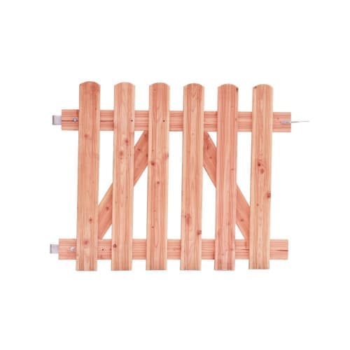 Douglas relief rechthekpoort 100x80 cm incl. klinkset onbehandeld