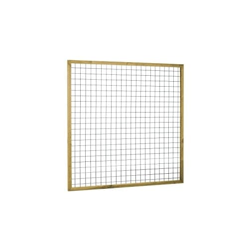 Eco gaastrellis met maas 7,5x7,5 cm 90x180 cm groen geimpregneerd