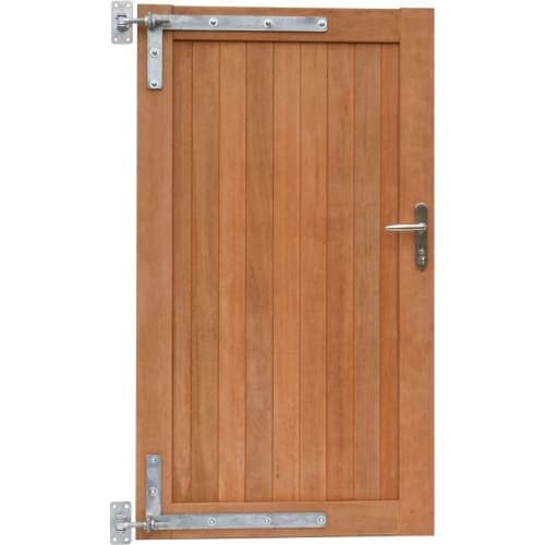 Hardhouten enkele toegangspoort verticaal 100x180 cm incl. beslag