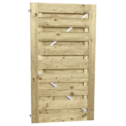 Jumbodeur geschaafd vuren recht horizontaal 100x180 cm 15 mm op stalen frame