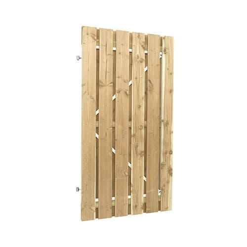 Jumbodeur geschaafd vuren recht verticaal 100x200 cm 15 mm op stalen frame