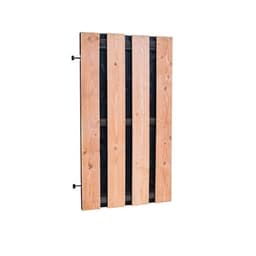 Douglas fijnbezaagd plankendeur 100x180 cm zwart binnenzijde/frame 1