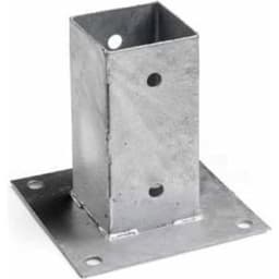 Vloerpaalhouder verzinkt 7x7 cm 1