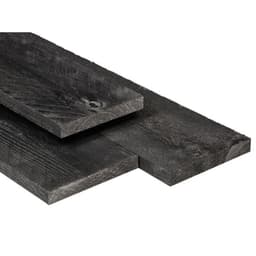 Douglas fijnbezaagde plank 2,2x20x400 cm zwart gedompeld 1