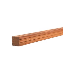 AZ hardhouten paal geschaafd V-groef geen punt 8,5x8,5x400 cm 1