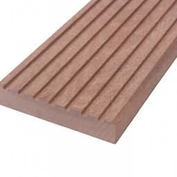 Hardhouten geprofileerd dekdeel 1 V-groeven 1 glad 2,8x19x245 cm 2