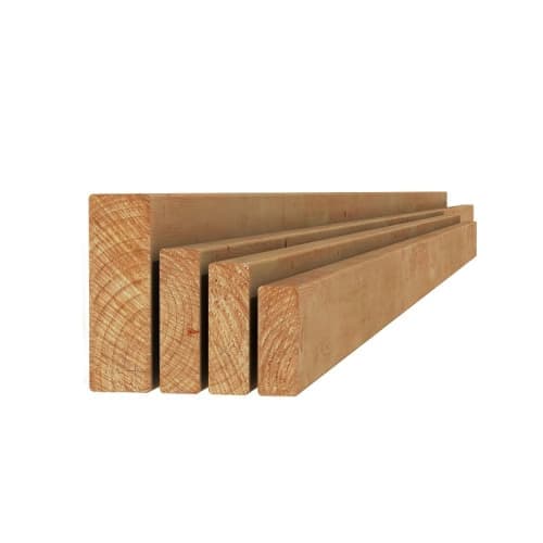 Douglas geschaafde gording 4,5x16x500 cm groen geimpregneerd