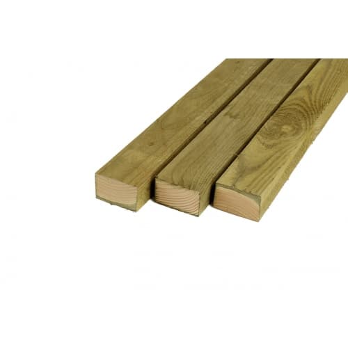 Douglas geschaafde regel 4,5x4,5x300 cm groen geimpregneerd