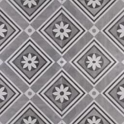 MBI keramiek 1cm 60x60x1 cm concreet flower decor 1