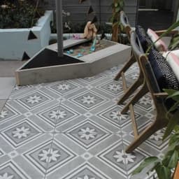 MBI keramiek 1cm 60x60x1 cm concreet flower decor 2