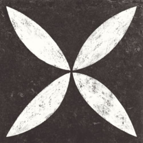 Solostone 70x70x3,2 cm belgian stone flower white (Uitlopend)