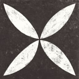 Solostone 70x70x3,2 cm belgian stone flower white (Uitlopend) 1