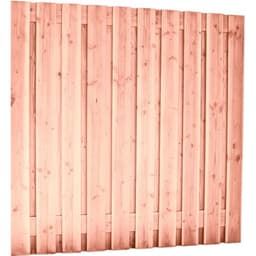 Douglas fijnbezaagd plankenscherm 15 mm 180x180 cm onbehandeld (19 pl) 1