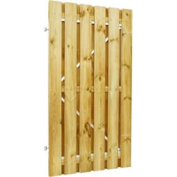 Geschaafde plankendeur grenen recht 100x180 cm op stalen frame groen 1