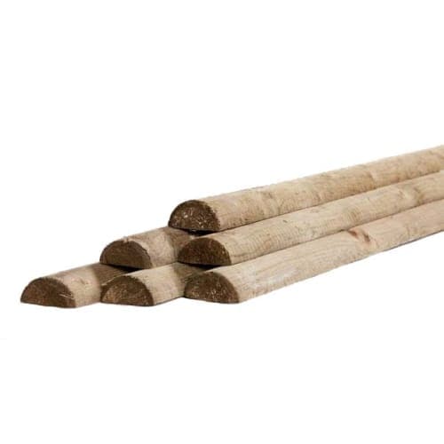 Halfronde regel twee zijden haaks 7x250 cm