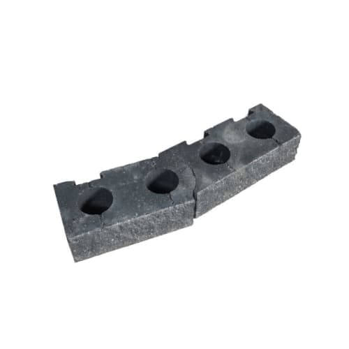 Stackton curved buitenbocht zwart (118) (4 stuks)