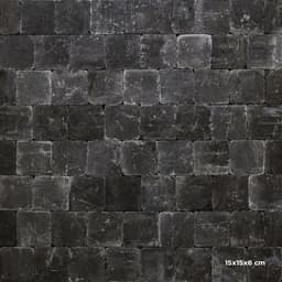 Tumbelton extra coal 15x15x6 cm 1