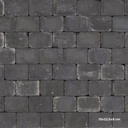 Tumbelton extra coal 15x15x6 cm 4