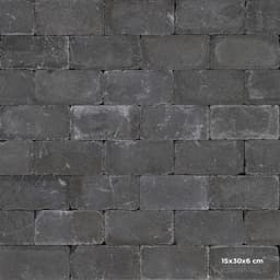 Tumbelton extra coal 15x15x6 cm 5