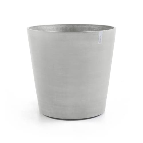 Ecopots Amsterdam wheels 100 white grey 100x100x87,5 cm