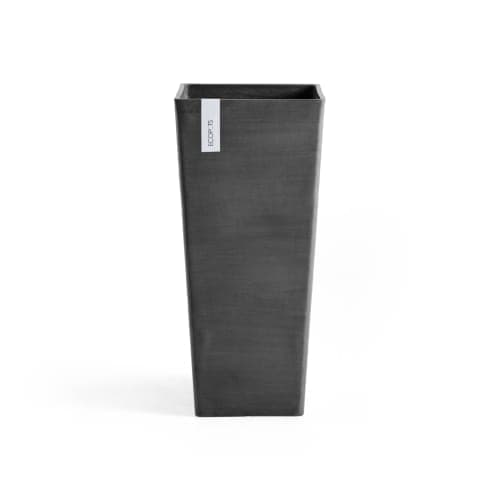 Ecopots Rotterdam high 70 dark grey 32x32x70 cm