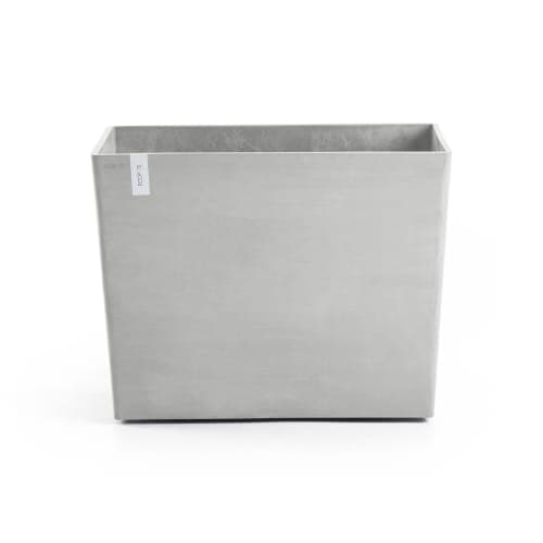 Ecopots Paris wheels 85 white grey 85x40x65 cm