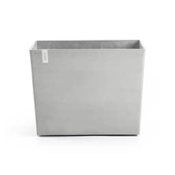 Ecopots Paris wheels 85 white grey 85x40x65 cm 1