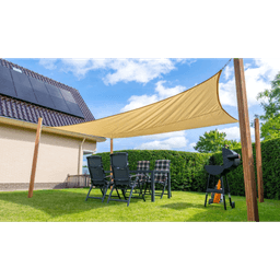 Schaduwdoek rechthoek 300x500 zand 2