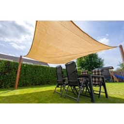 Schaduwdoek vierkant 500x500 zand 2