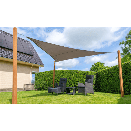 Schaduwdoek driehoek 500x500x500 antraciet