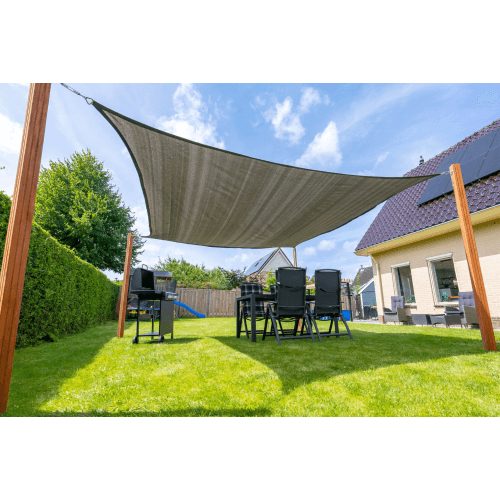 Schaduwdoek vierkant 400x400 antraciet