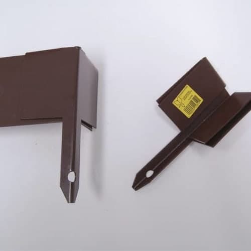 Mevosteel hoekstuk 90° bruin 8x10,2 mm