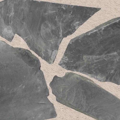Ultra black flagstones 3-4 cm dik