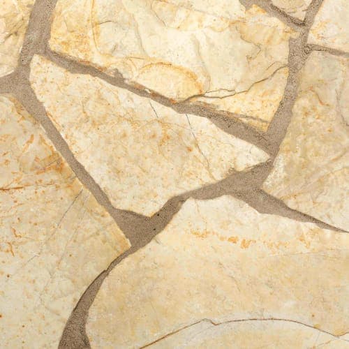 Bourgogne geel flagstones ca. 2-4 cm dik