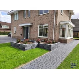 Betonstraatsteen 6 cm antraciet komo 3