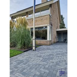 Longstone opritsteen 7 cm grijs/zwart 5