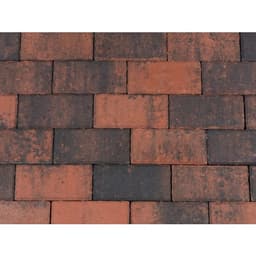 Betonstraatsteen 6 cm rood/zwart komo 2