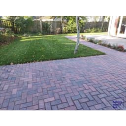 Betonstraatsteen 6 cm rood/zwart komo 3