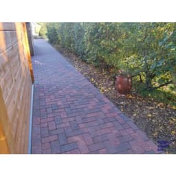 Betonstraatsteen 6 cm rood/zwart komo 4