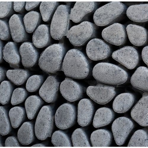 Keigrassteen 45x45x10 cm grijs/zwart