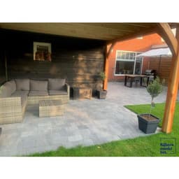 Straksteen 20x30x5 cm grijs/zwart 3