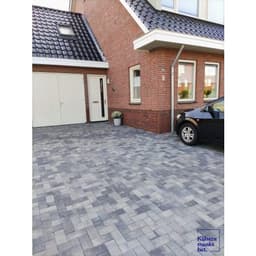 Patio betonstraatsteen 6 cm nero/grey mini facet komo 3