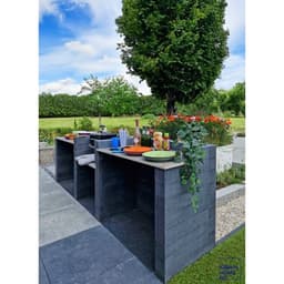 Linea 10x10x60 cm antraciet 4