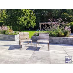 H2O comfort square 60x60x4 cm nero/grey 2