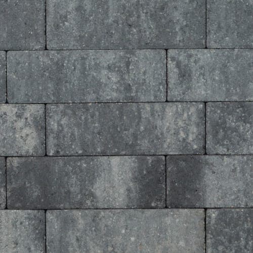 Longstone opritsteen 7 cm grijs/zwart