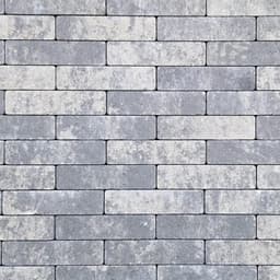 Waalformaat strak 20x5x6 cm grijs/zwart komo 1