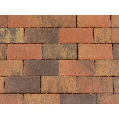 Betonstraatsteen 6 cm oud bruin komo