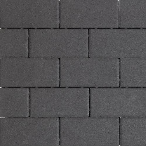 Design brick 6 cm black mini facet komo
